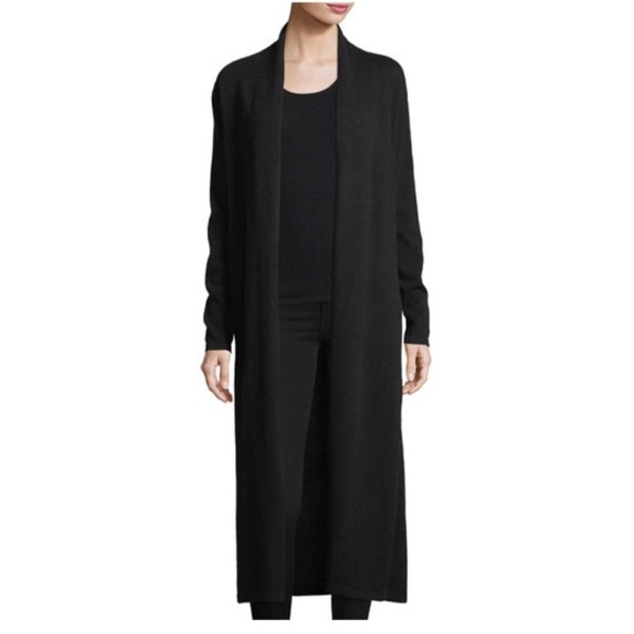 Neiman Marcus Black 0 Cashmere Duster 